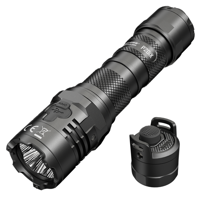 Nitecore P20iX 4000 Lumen Tactical Flashlight with NTC2i Guarded Tail Cap