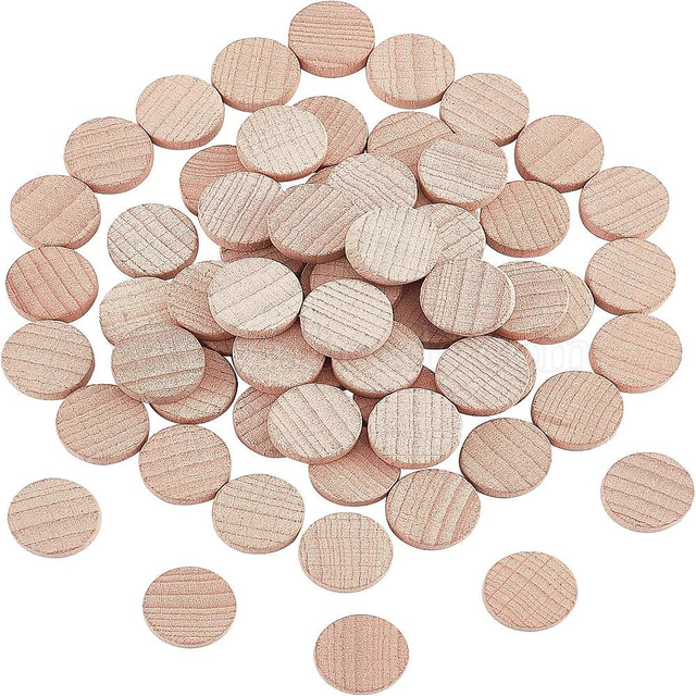 Beech Wooden Round Pieces, DIY Accessories, BurlyWood, 1.5x0.5cm, 50pcs/bag