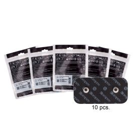 Compex Easy Snap Electrodes 2in X 4in - 5 Pack (10 Electrodes) - Black