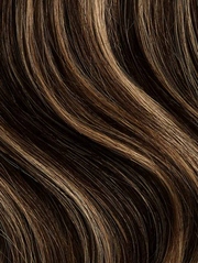 16" Mocha Brown Highlights Halo® Hair Extensions (140g)