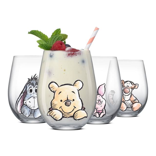 Disney Winnie the Pooh Exploring a Classic Stemless Drinking Glasses