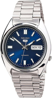 Seiko 5 Classic Automatic Blue Dial Steel Mens Watch SNXS77K1