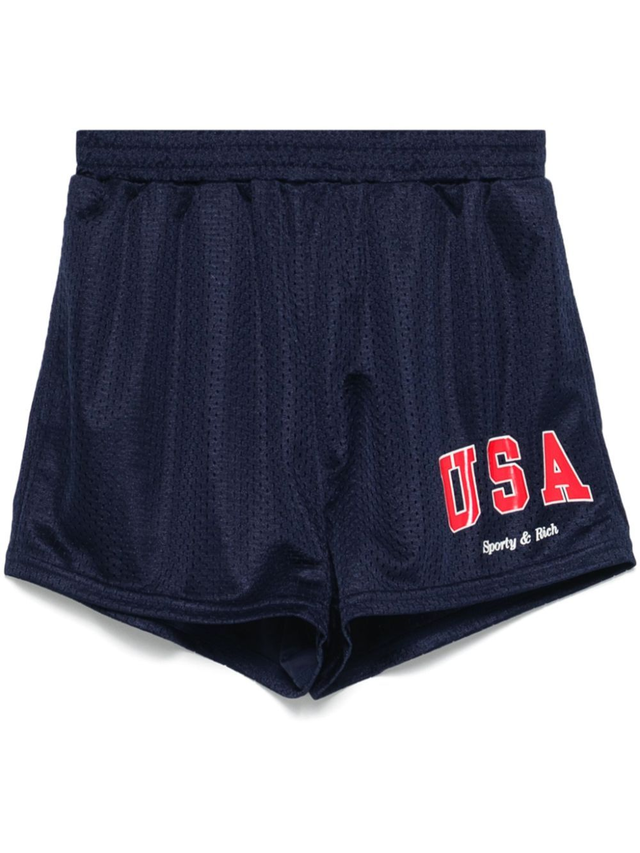 Sporty & Rich USA Mesh Disco shorts | Eraldo.com US