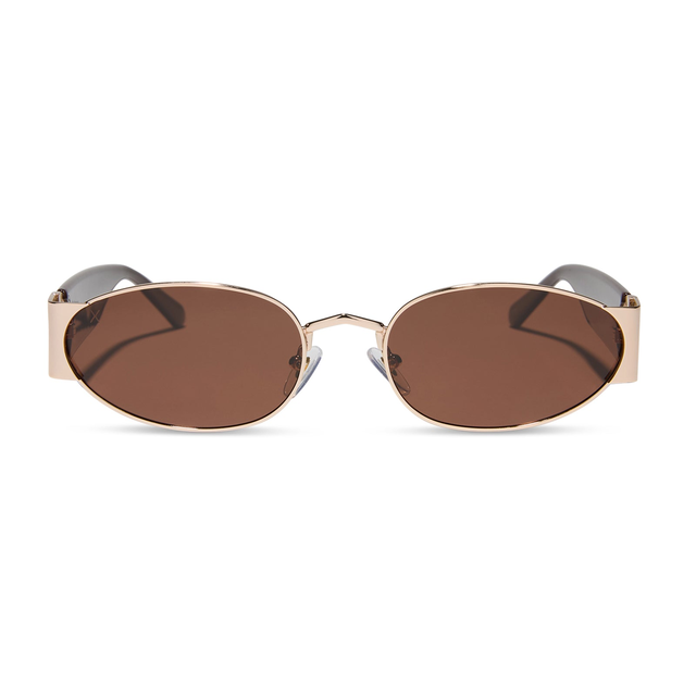 vine - gold + mocha + brown polarized sunglasses