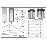 Lucky Dog® Uptown / Studio / Villa Kennel Parts