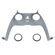 eXtremeRate Replacement Decorative Trim Shell with Accent Rings Compatible with PS5 Controller BDM-010/020/030/040/050 - New Hope Gray