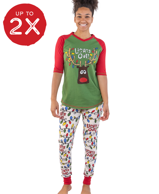 Lights Out! Women's Reindeer Legging Set