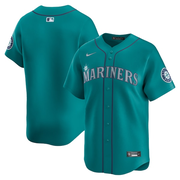 Men's Seattle Mariners Nike Aqua Alternate Limited Jersey