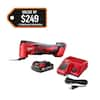 M18 18V Lithium-Ion Cordless Oscillating Multi-Tool Kit with one 1.5 Ah Battery & Charger