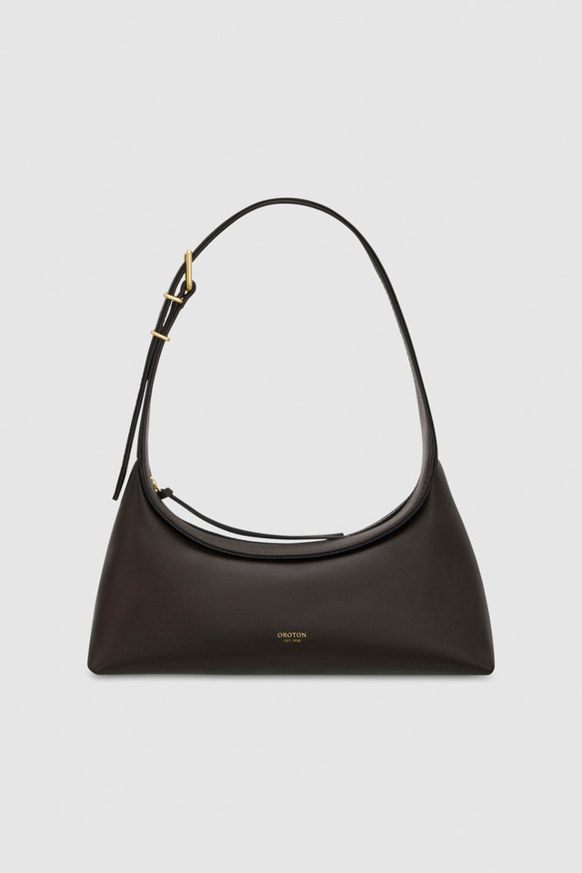 Cinder Mini Baguette - Mahogany | Oroton