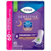 Tena Serenity Incontinence Overnight Pads for Women, 45 CT