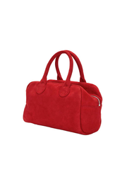 Marge Sherwood Soft Bowling Bag - Red Suede on Garmentory