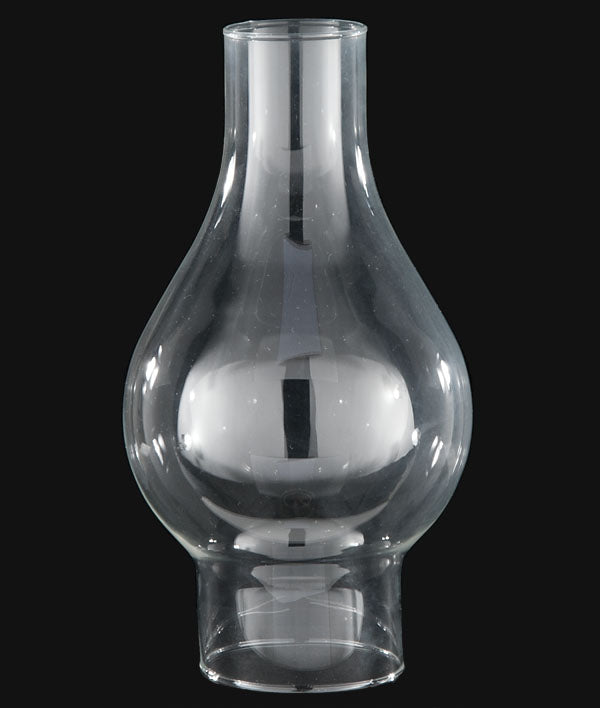 3" Fitter, 9-1/4" Tall Clear Chimney, Large Bulge (57964)