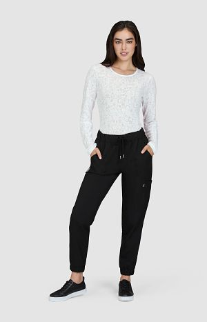 Smiley World x koi Glad Women's 5-Pocket Limited Edition Jogger-Style Scrub Pant