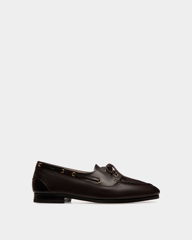 Plume Moccasin in Dark Brown Leather