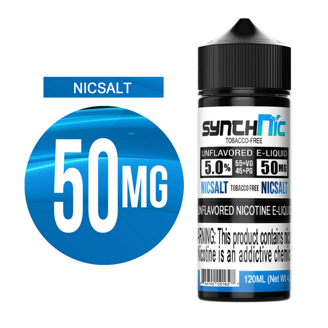 SynthNic® 120ML Unflavored E-Liquid - 50MG NicSalt