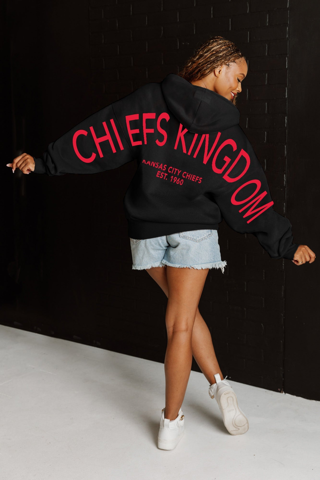 KANSAS CITY CHIEFS Never Stop Oversized Premium Hoodie