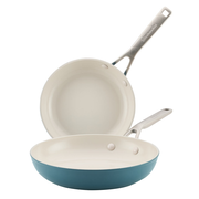 2-Piece Hard-Anodized Ceramic Induction Nonstick Skillet Set