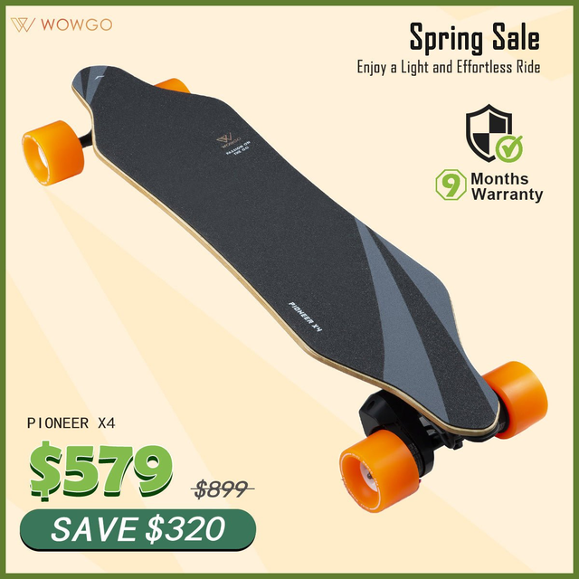 WowGo Pioneer X4 Electric Skateboard & Longboard
