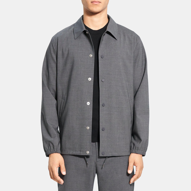 Stretch Wool Coach Jacket | Theory Outlet