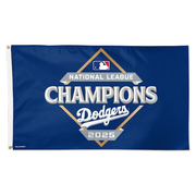 Los Angeles Dodgers WinCraft 2025 National League Champions Locker Room 3' x 5' Single-Sided Celebration Deluxe Flag