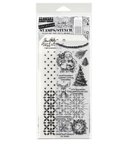 Darling Christmas - Mixed-Media Stamps & Stencil - Tim Holtz - Stampers Anonymous - PRE ORDER