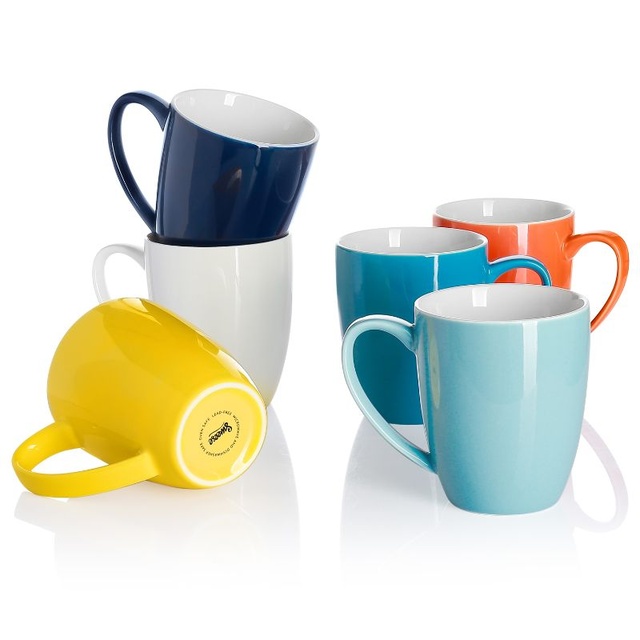 Hot Assorted Colors Porcelain Mugs
