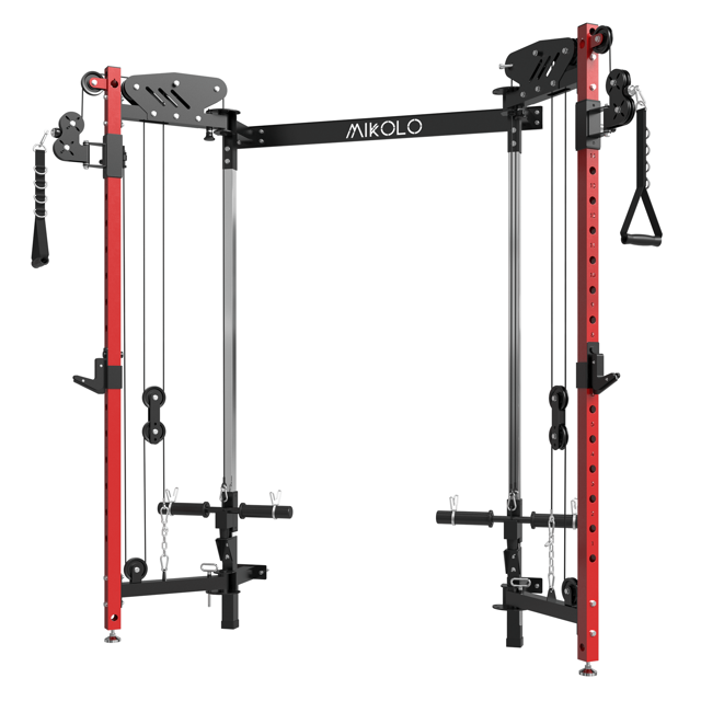 MIKOLO CHEETAH ALL-IN-ONE FUNCTIONAL TRAINER FOLDING SQUAT RACK