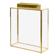 Glass Wedding Card Gift Box Holder