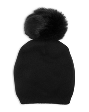 Classy Cashmere Detachable Faux Fur Pom