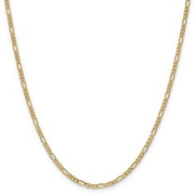 10k Yellow Gold 2.5mm Figaro Chain Necklace