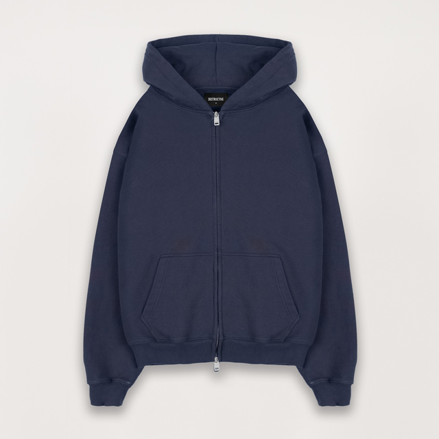Zip Hoodie - Navy