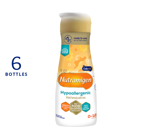 Nutramigen® Hypoallergenic Infant Formula - Ready to Use - 32 fl oz Bottle (Case of 6)