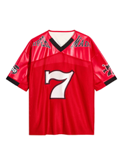 Original "SUPER 7" V-Neck Jersey T-SHIRT