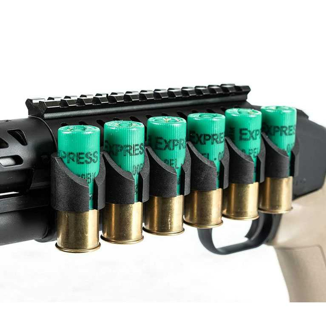 Mossberg 12-Gauge Shell Carrier with Picatinny Rail Mount - 500/590/Shockwave