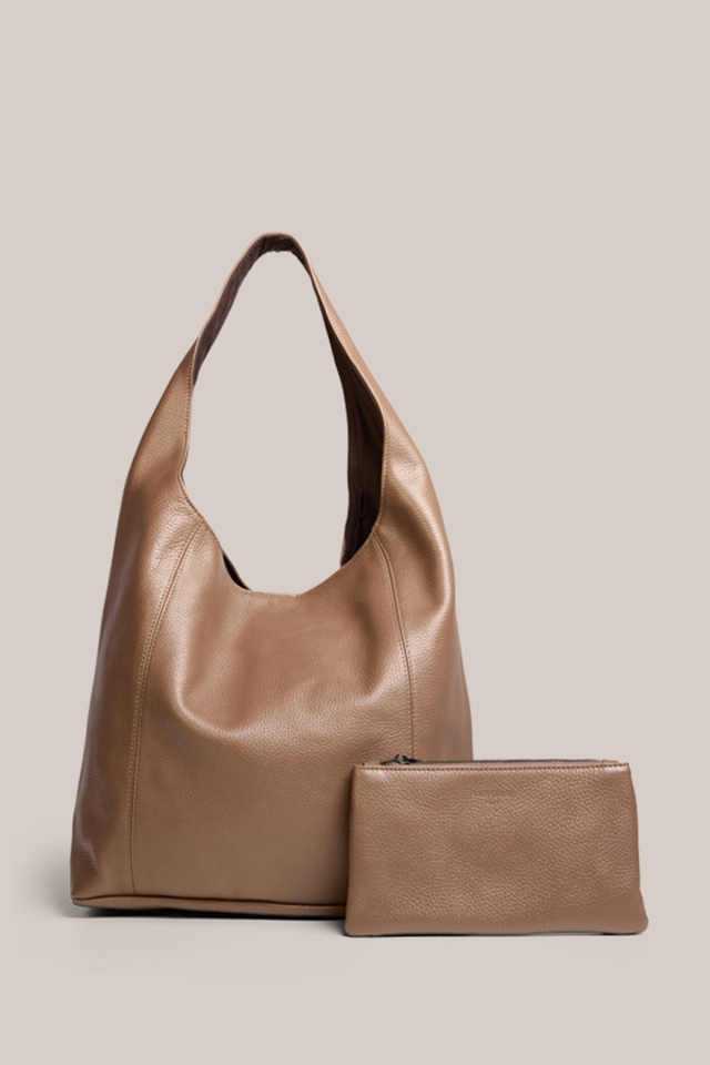 Scarlett 2.0 Milk Chocolate Leather Hobo