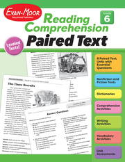 Reading Comprehension: Paired Text, Grade 6 - Print