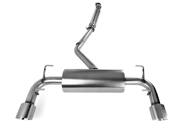 PERRIN 2.5in Dual Tip Catback Exhaust (Resonated)- 2013-2016 Scion FR-S / 2013-2020 Subaru BRZ / 2017-2020 Toyota 86