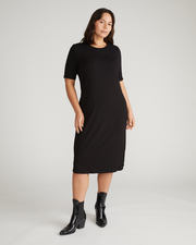Lily Liquid Jersey Dress - Black