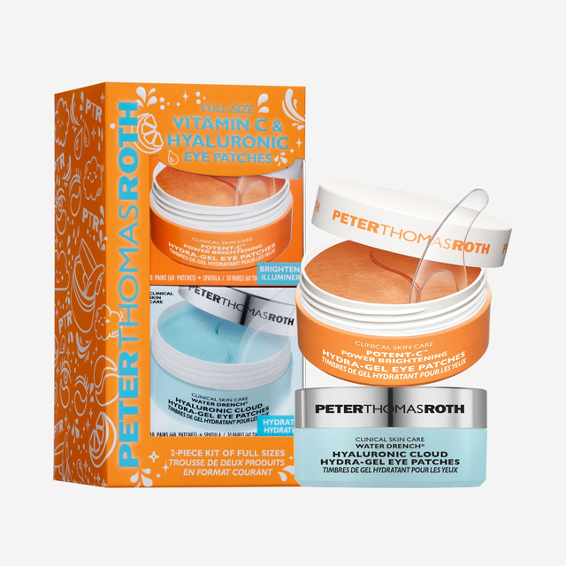 Full-Size Vitamin C & Hyaluronic Eye Patches 2-Piece Kit