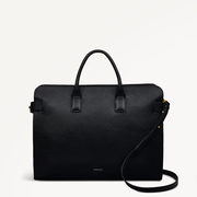 The Rathbone Leather Large Laptop Satchel Bag in Black - 110290
