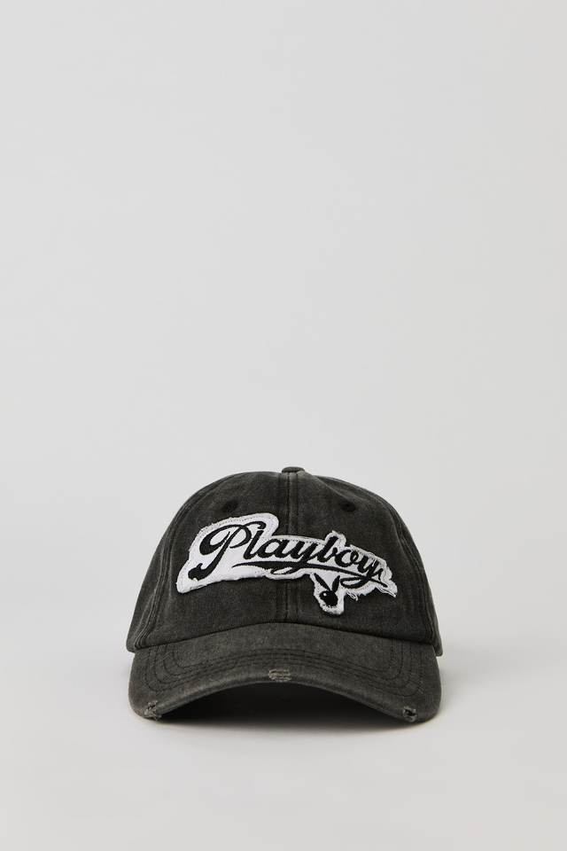 Distressed Playboy Patch Baseball Hat