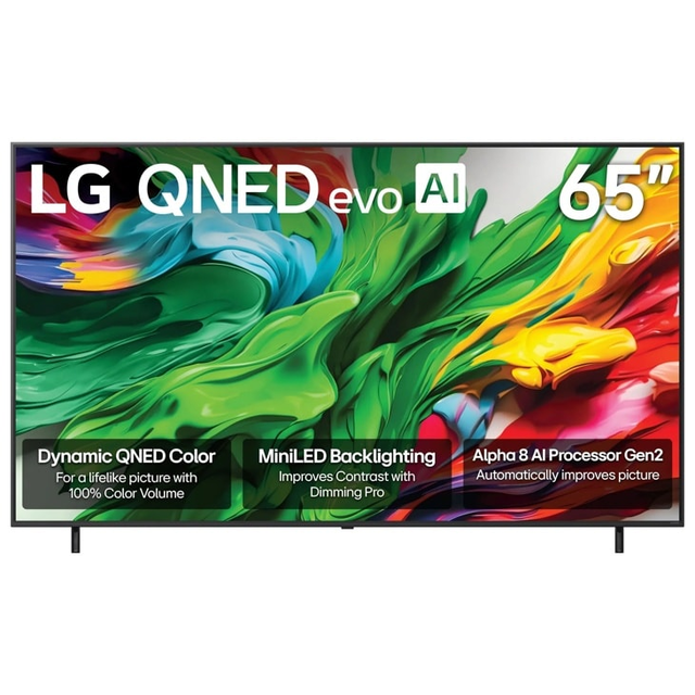 65 Inch Class LG QNED evo AI QNED85A 4K Smart TV 2025