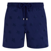 Men Swim Trunks Embroidered Micro Ronde des Tortues Diagonale - Limited Edition