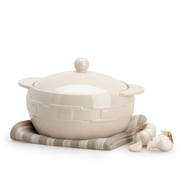 Woven Traditions® 2.5-Quart Ball Casserole - Ivory