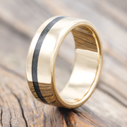 "VERTIGO" - MOSS AGATE WEDDING BAND