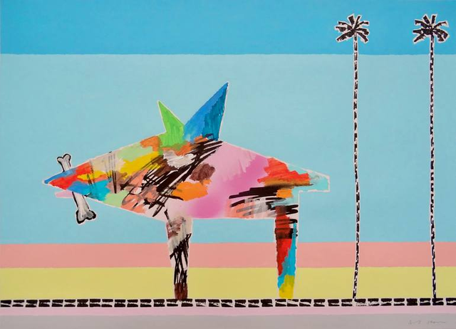 Dog & Bone On The Boulevard Painting by Andy Shaw | Saatchi Art