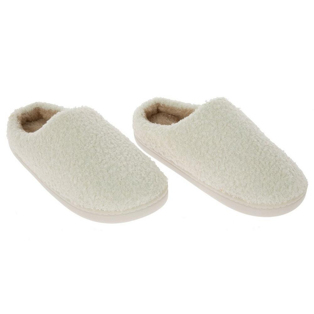 Ivory & Tan Women's Slippers