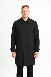 Jack & Jones Men’s Collared Coat Button Front Smart Casual Jacke