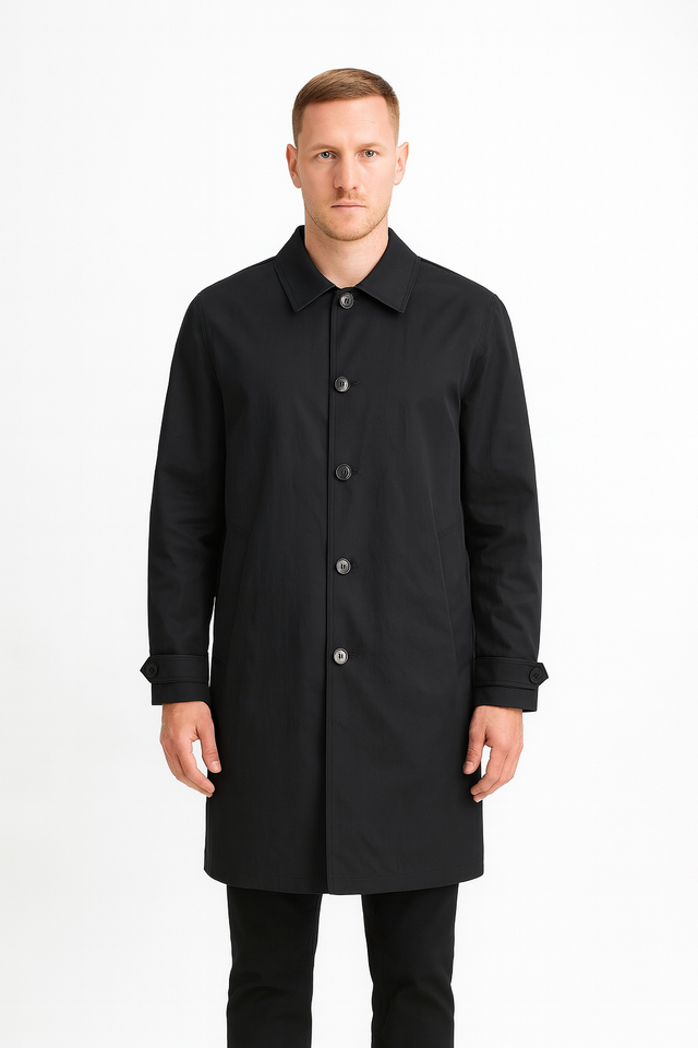 Jack & Jones Men’s Collared Coat Button Front Smart Casual Jacke